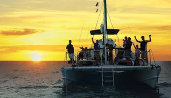 Photo of Sunset And city light tour on a forty foot catamaran, Snorkel tours daily
